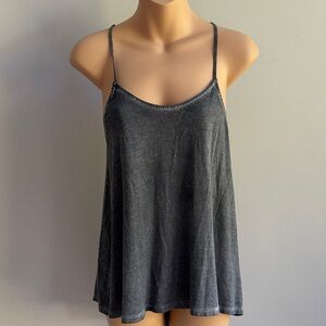 Express Charcoal Gray Strappy Camisole Top size xsp